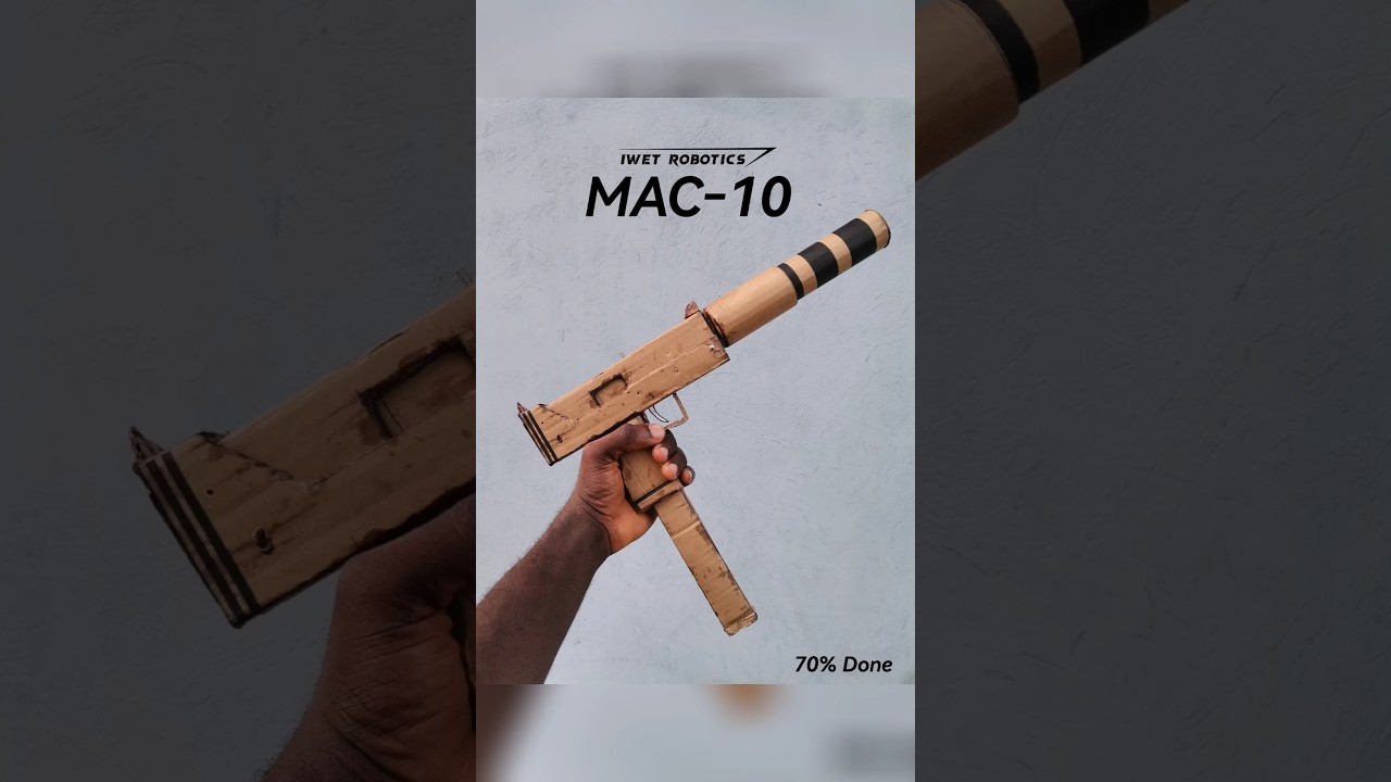 Cardboard Mac 10 SMG Weapon Showcase #cardboard #airsoft #guns #military #papergun