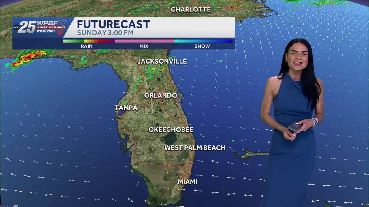 Breezy with a few showers: Time change happening Sunday morning