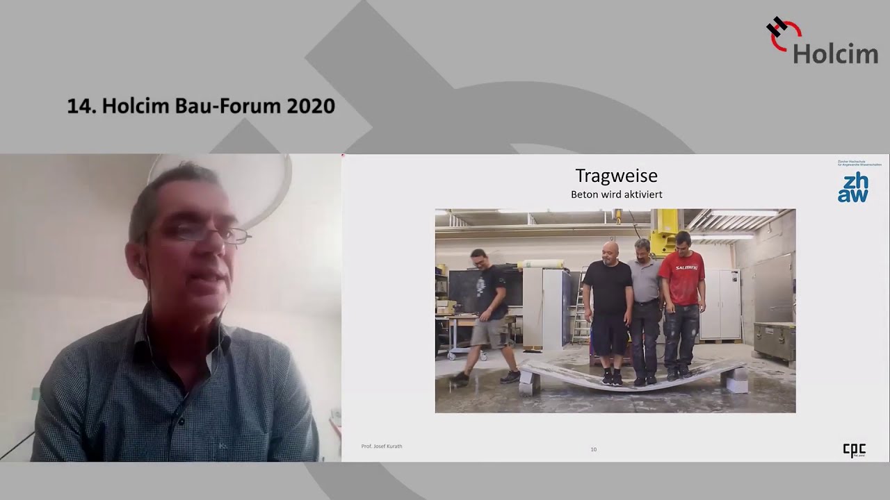 Josef Kurath (HAW): CPC: neue Messlatte beim ressourceneffizienten Bauen mit Beton: Holcim Bau-Forum