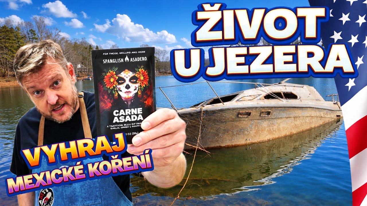 Život u jezera Lanier | NAŠLI JSME POTOPENOU LOĎ! 🚢 |SOUTĚŽ o mexické koření! 🇺🇸 1.DÍL