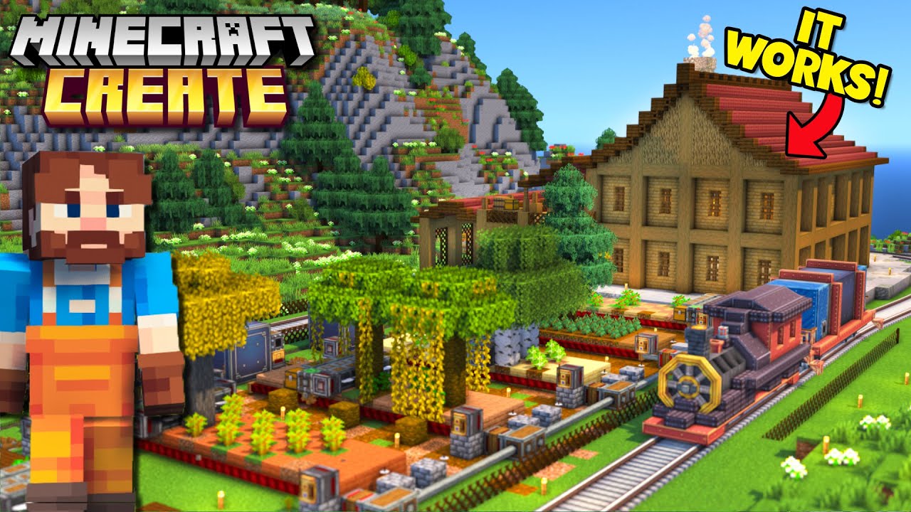 I Built The Ultimate Create Mod Tree Farm!