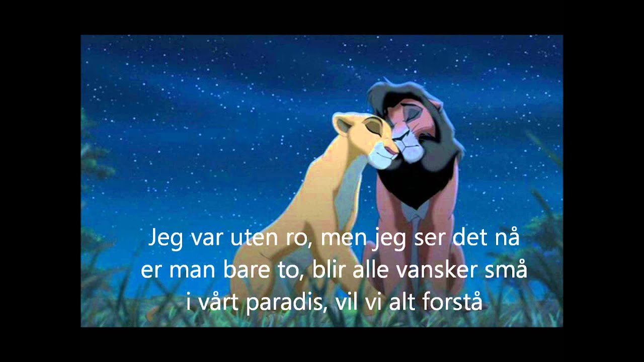 Løvenes konge - kjærlighetens vei