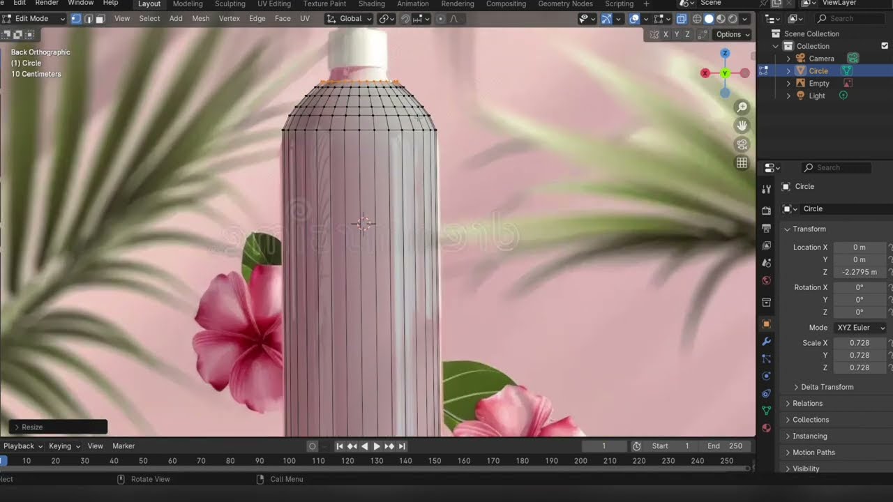 How to make shampoo bottle in blender ?#blender #3danimation #shampoo #use #howtouseblender #art #yt