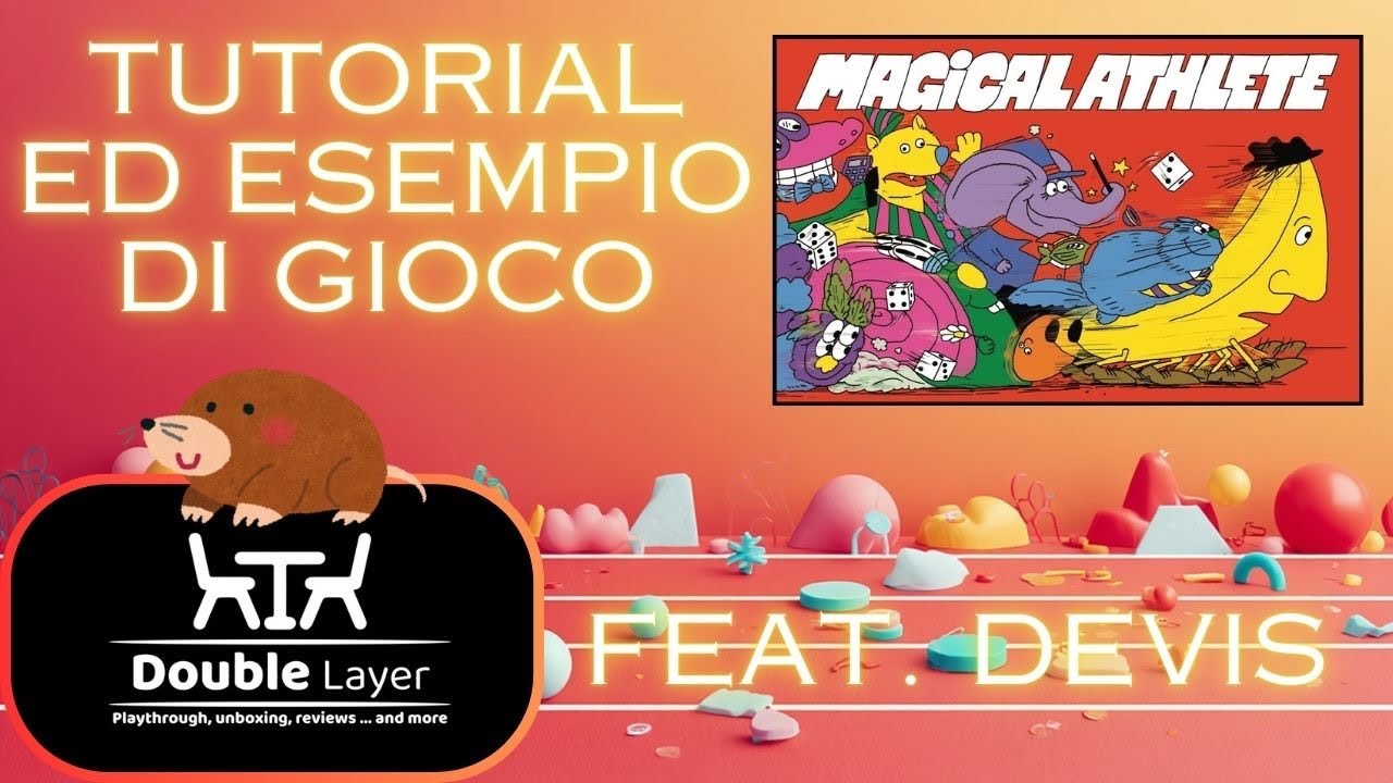 Magical Athlete - tutorial ed esempio di gioco (gioco da tavolo ita) 
