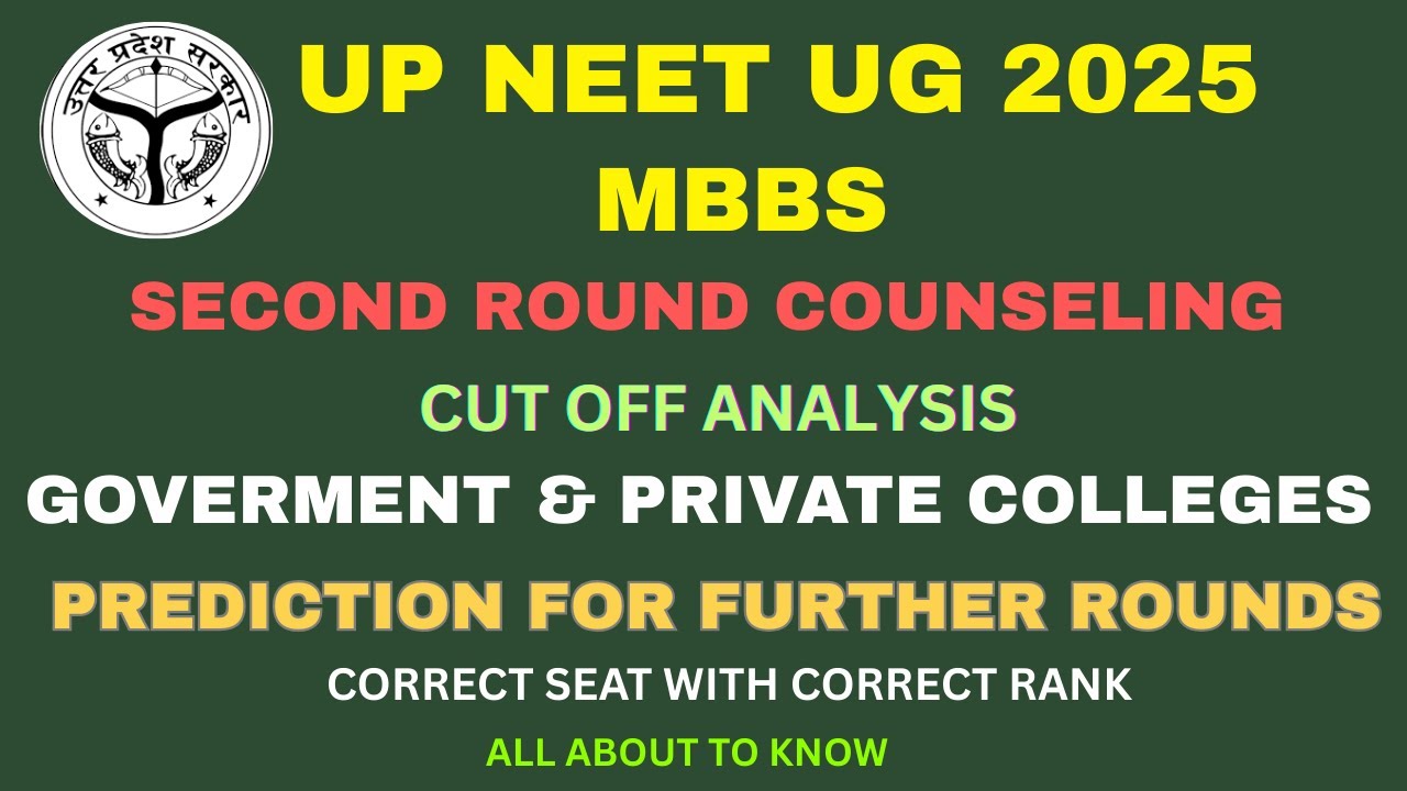 UP NEET MBBS COUNSELING  Rank vs. Category Cutoff Explained 2025