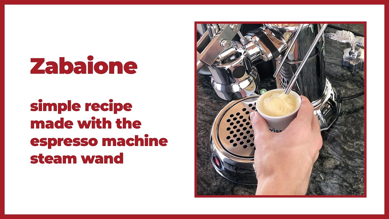 Zabaione - easy recipe using the espresso machine steam wand