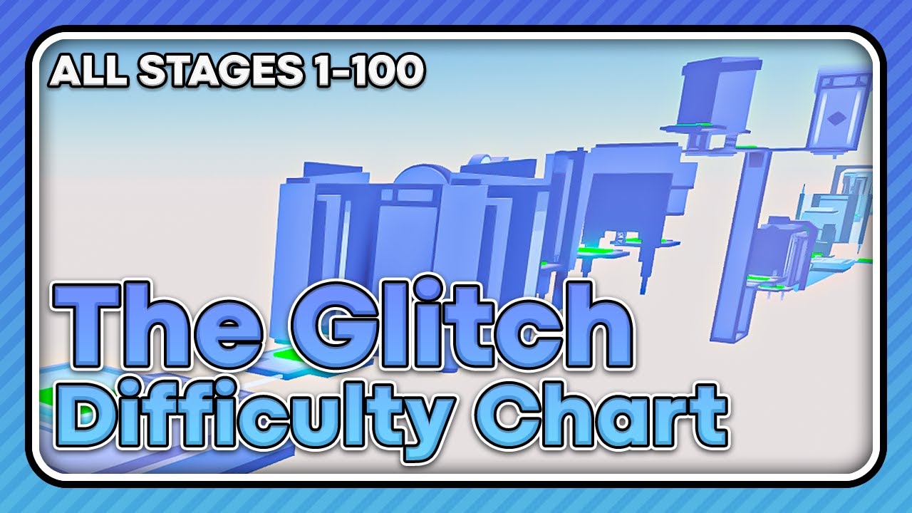 The Glitch Difficulty Chart Obby | [ALL STAGES] 1-100