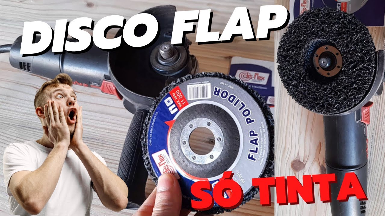 SERÁ QUE FUNCIONA MESMO?  Disco Flap Polidor Removedor de Tinta Esmerilhadeira