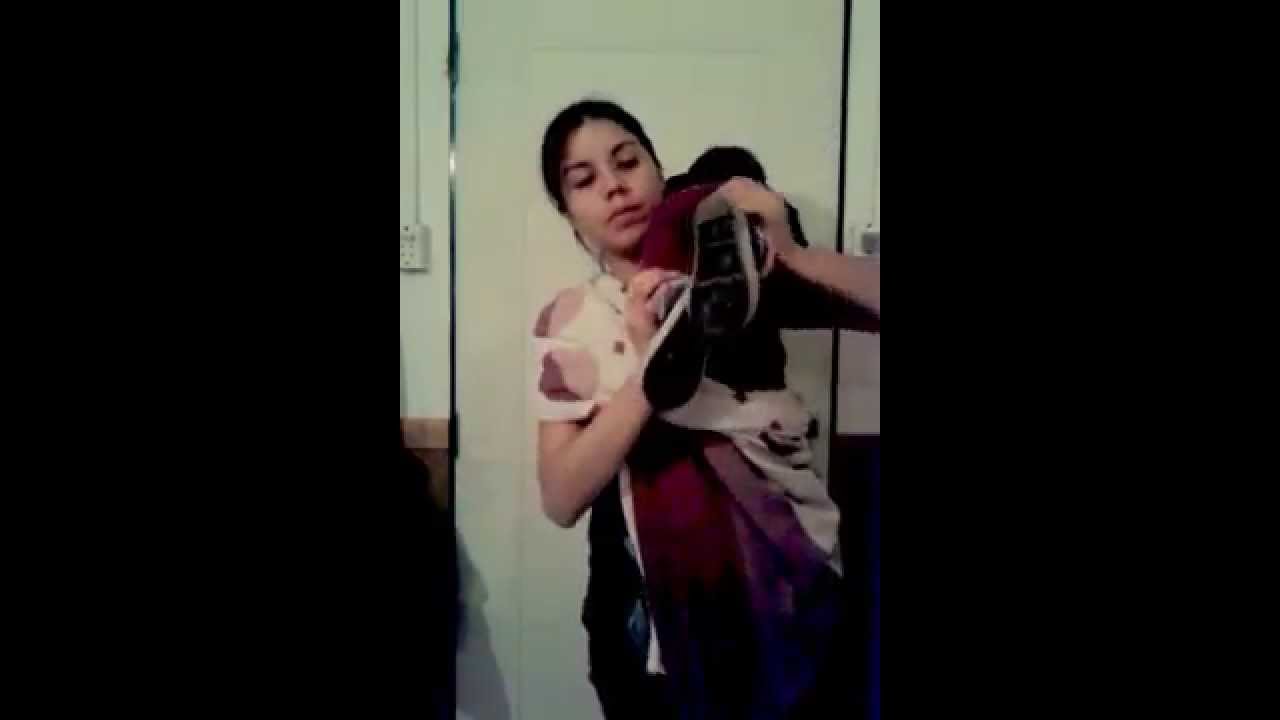 Como usar una sábana como kepina portabebes
