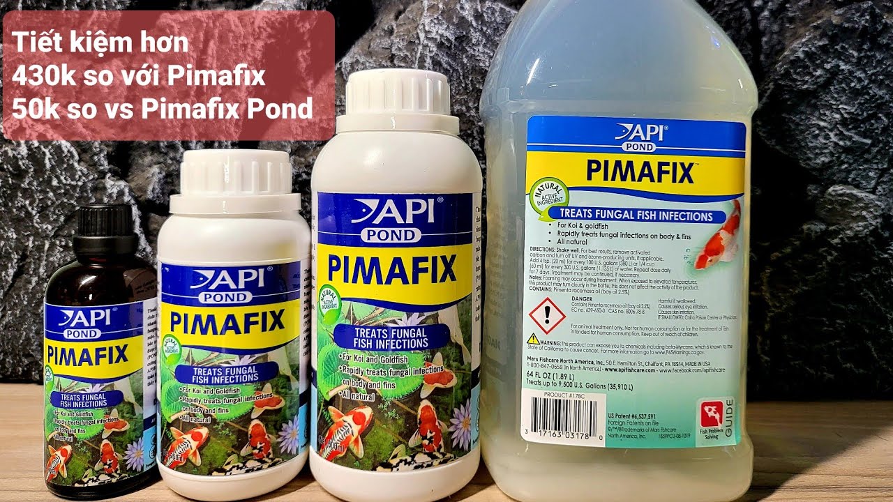 Trị nấm sợi bông fungus: API Pimafix Pond