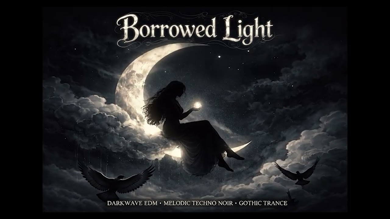 🌑🩶 Borrowed Light — Darkwave EDM · Melodic Techno Noir · Gothic Trance
