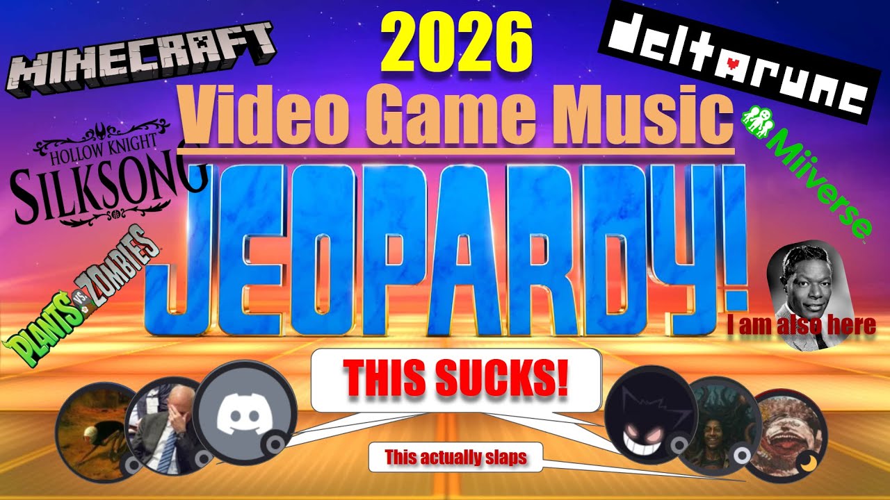 Can my friends name these Video Game music tracks? Jeopardy 2026 #gaming
