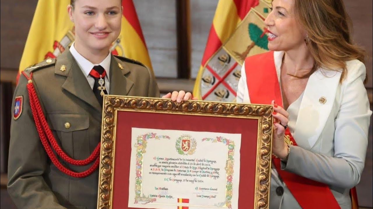 Historic Moment: Princess Leonor Signs the Golden Book of Navarre 👑✨