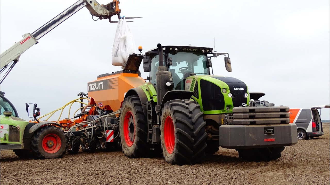 Siew kukurydzy 2019 uprawą pasową|AGRO-LAND|2x Claas & Mzuri|