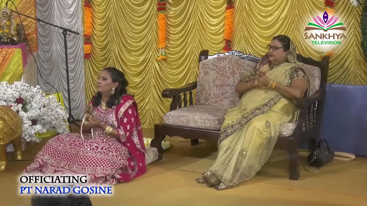 Shrimatee Leela Salick 60th Birth Anniversary Satsang - Officiating Pt Narad Gosine