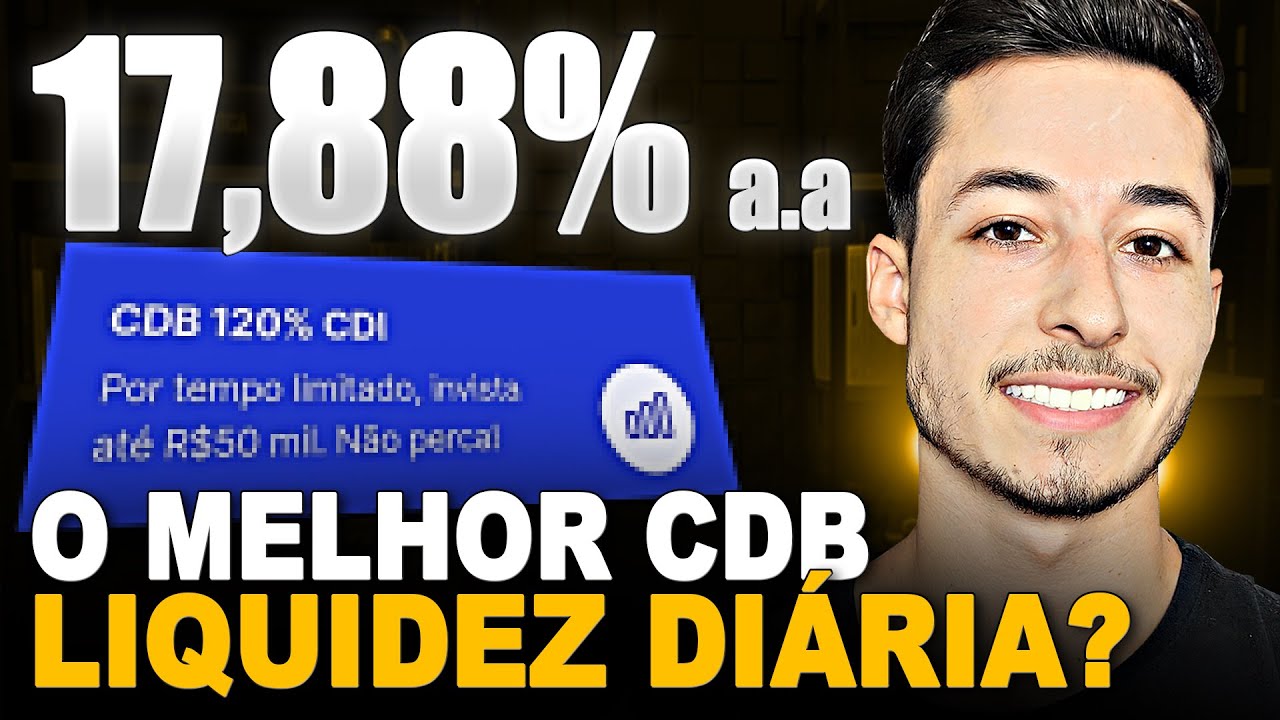 TAXA SELIC 15% | MELHOR CDB DE LIQUIDEZ DI&Aacute;RIA DO MERCADO PAGANDO 120% DO CDI!