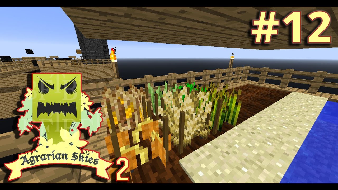 Minecraft Agrarian Skies 2 #12 | مود الزراعة