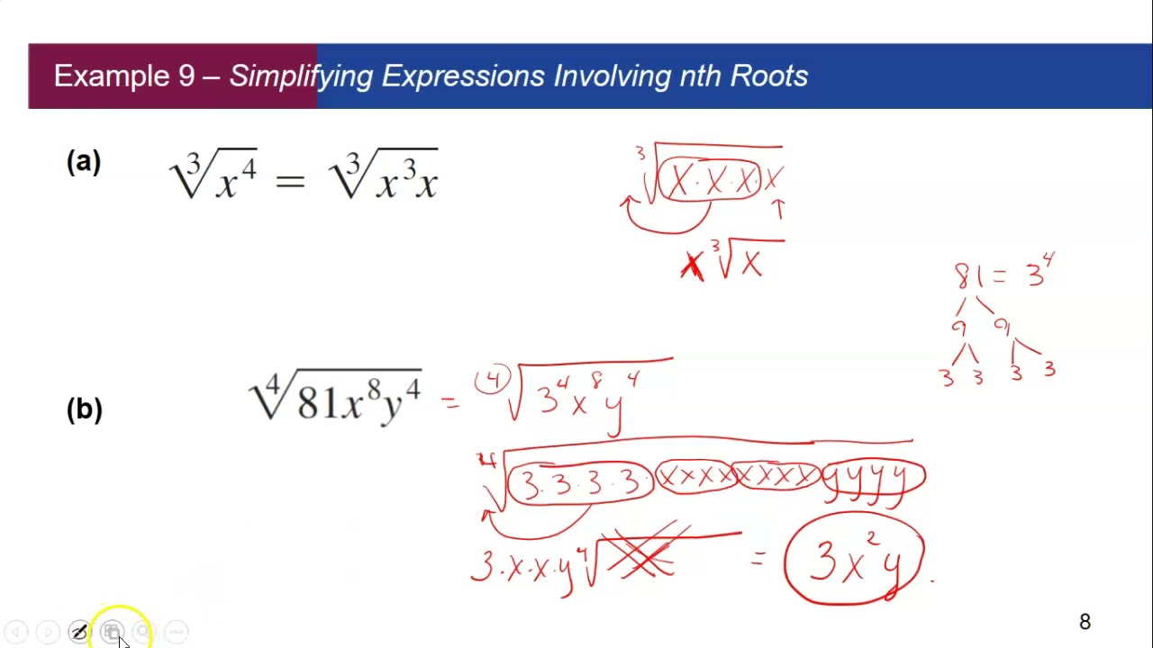 Math 115 1.2 Part 2 Radicals