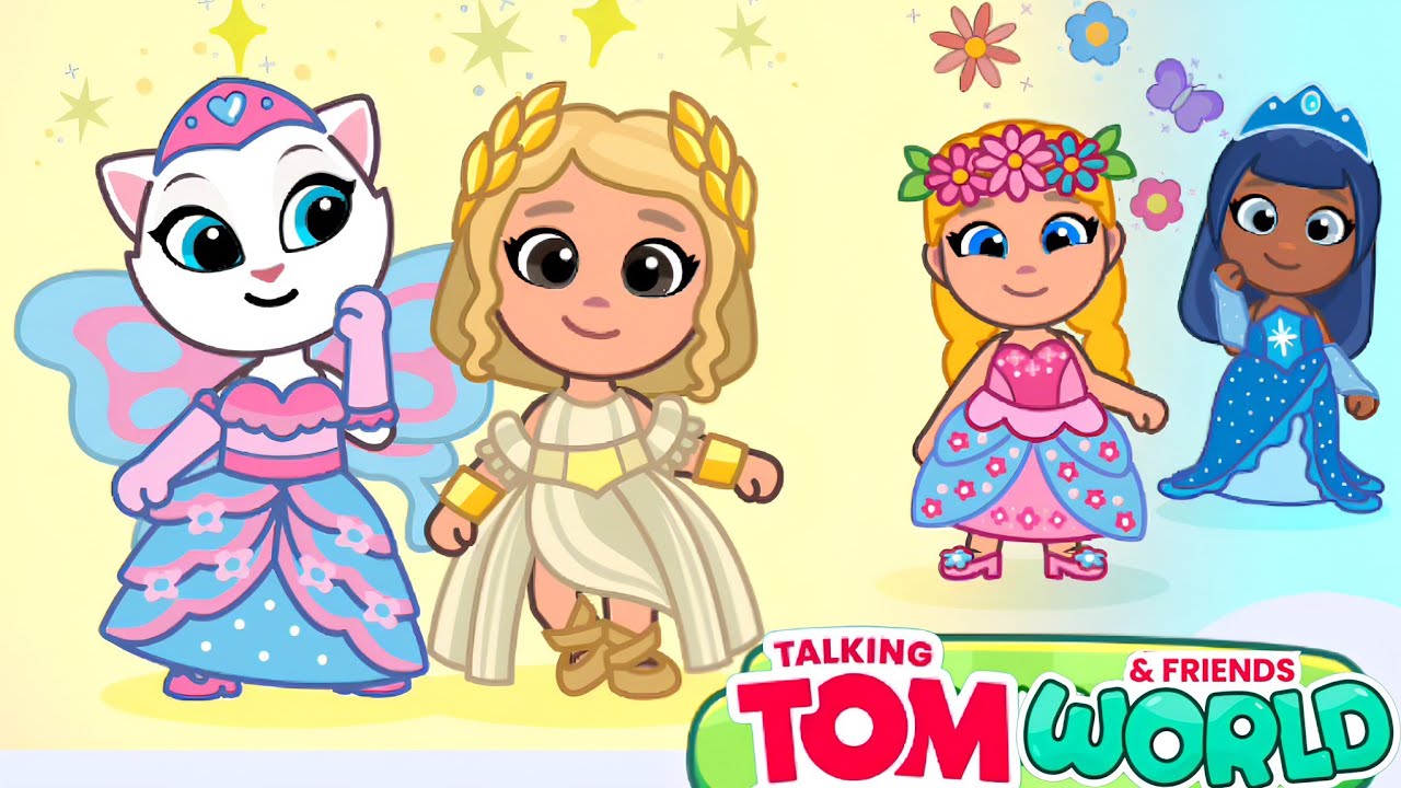 My Talking Tom & Friends World New update Angela's Princess Pack unlocked Gameplay Android ios