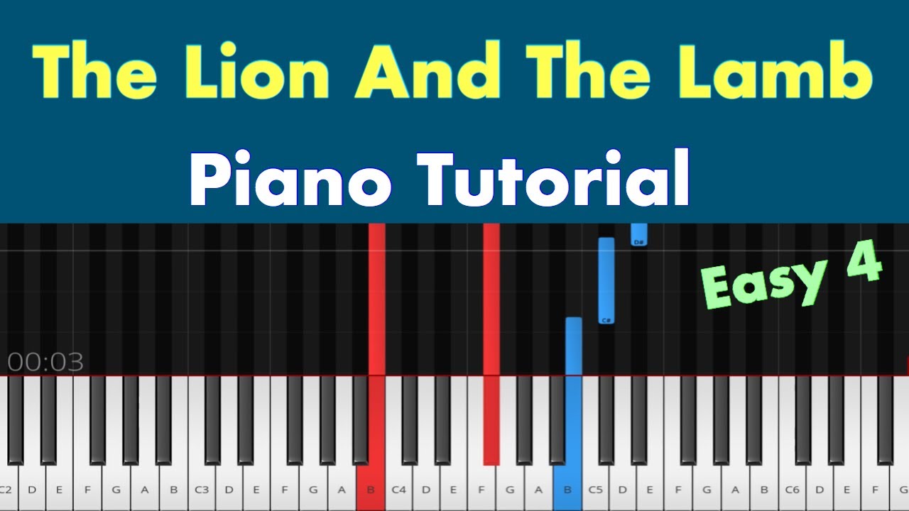 The Lion And The Lamb - Piano Tutorial Instrumental Cover