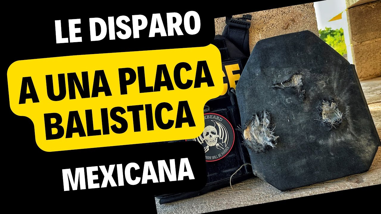 Pongo a prueba placas balísticas nivel IV de CAF BALLÍSTICS.