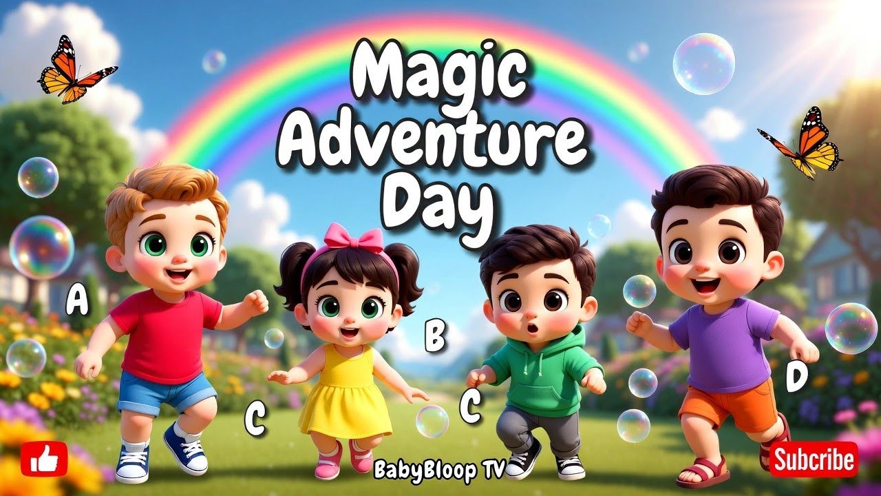 Magic Adventure Day 🌈 | 2 Minute Action Poem | 3D Kids Cartoon | BabyBloop TV