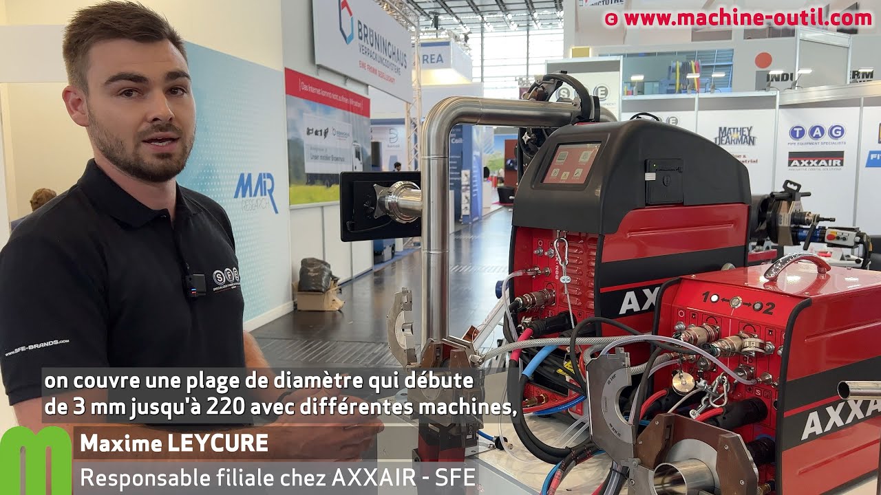 Programmation du soudage orbital sur machine Axxair Groupe SFE