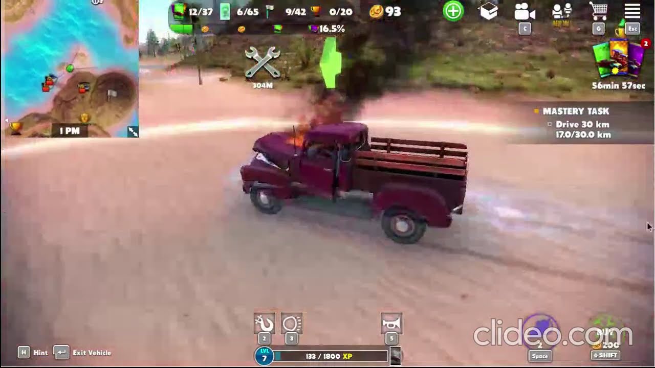 Can i cross the map with the weakest truck? (Off the road)