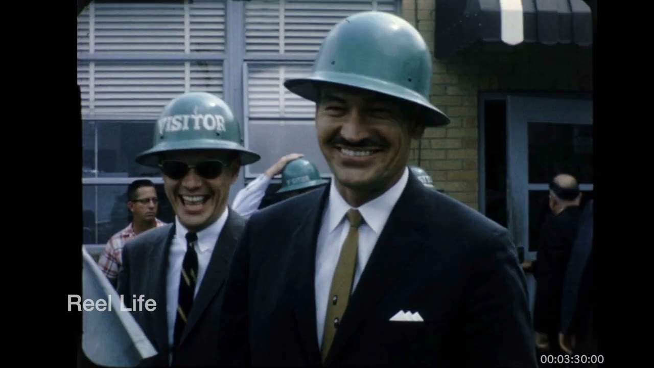 1963 Staff of Ashland Oil tour the refinery, Ashland, Kentucky