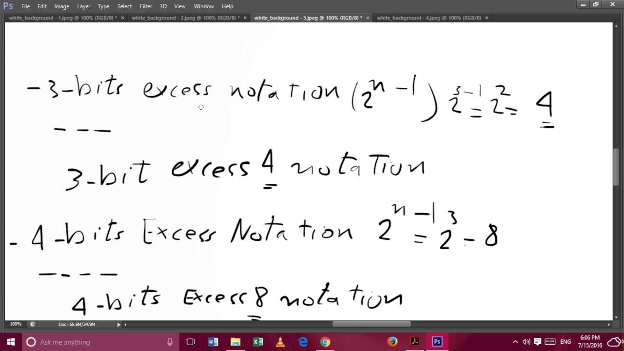 Excess Notation Conversions
