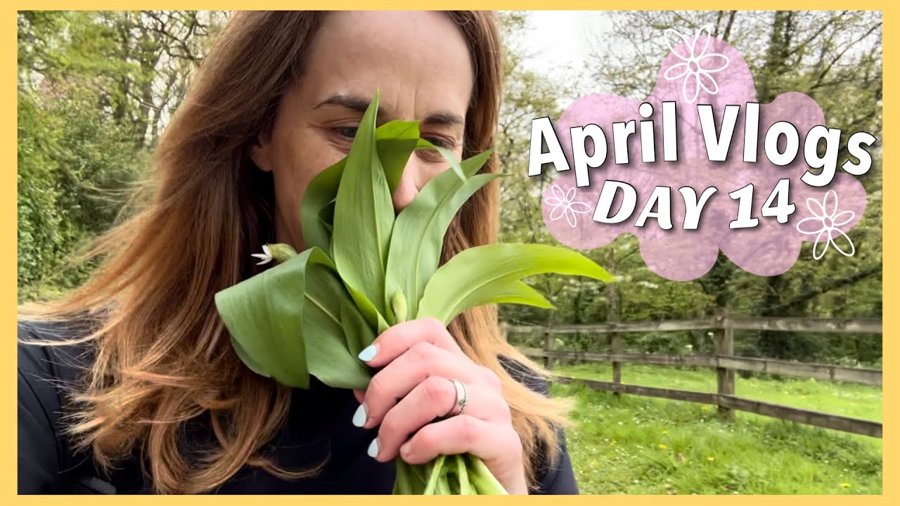 April Vlogs Day 14 🌼 Wild garlic | Air fryer roast dinner | TBR chat