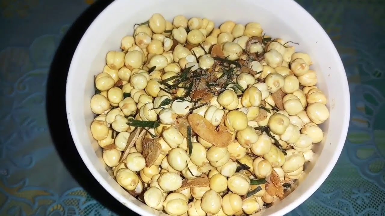 Resep cara mengolah kacang arab/garbanzo/chickpeas menjadi camilan renyah & gurih