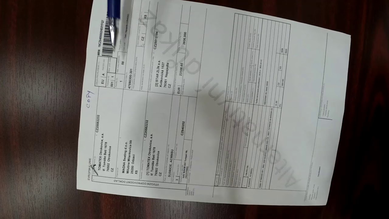 CMR,EX,T1,EUR1,FAKTURA. Papiri za međunarodni transport! vozaci.co