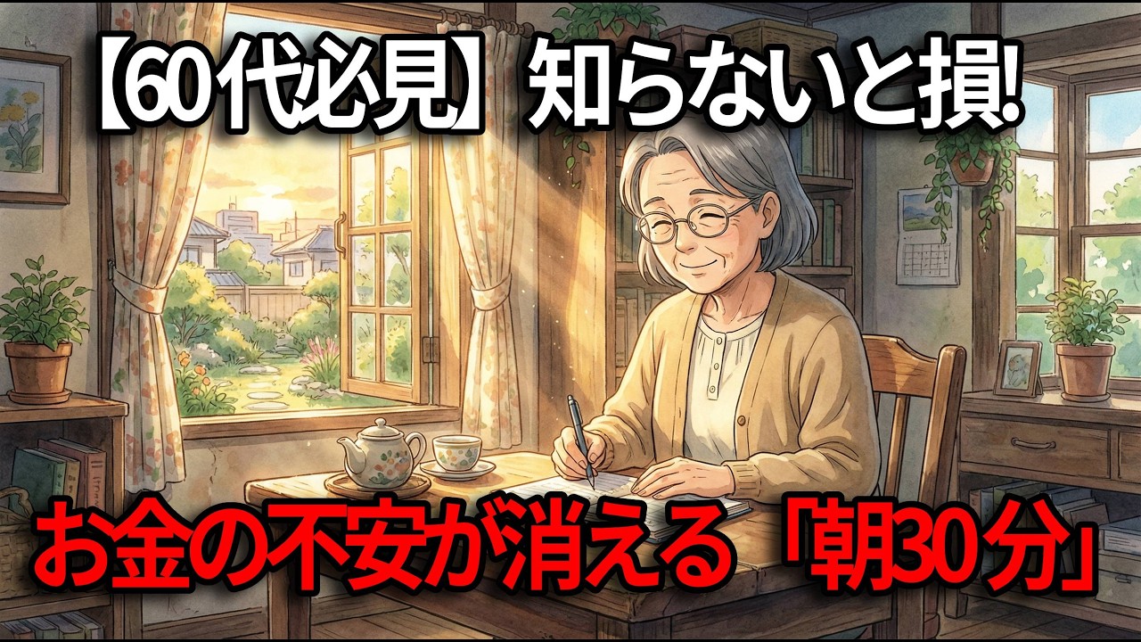 【60代年金生活】知らないと損！お金の不安が消え、貯金が減らなくなった「朝30分」の奇跡