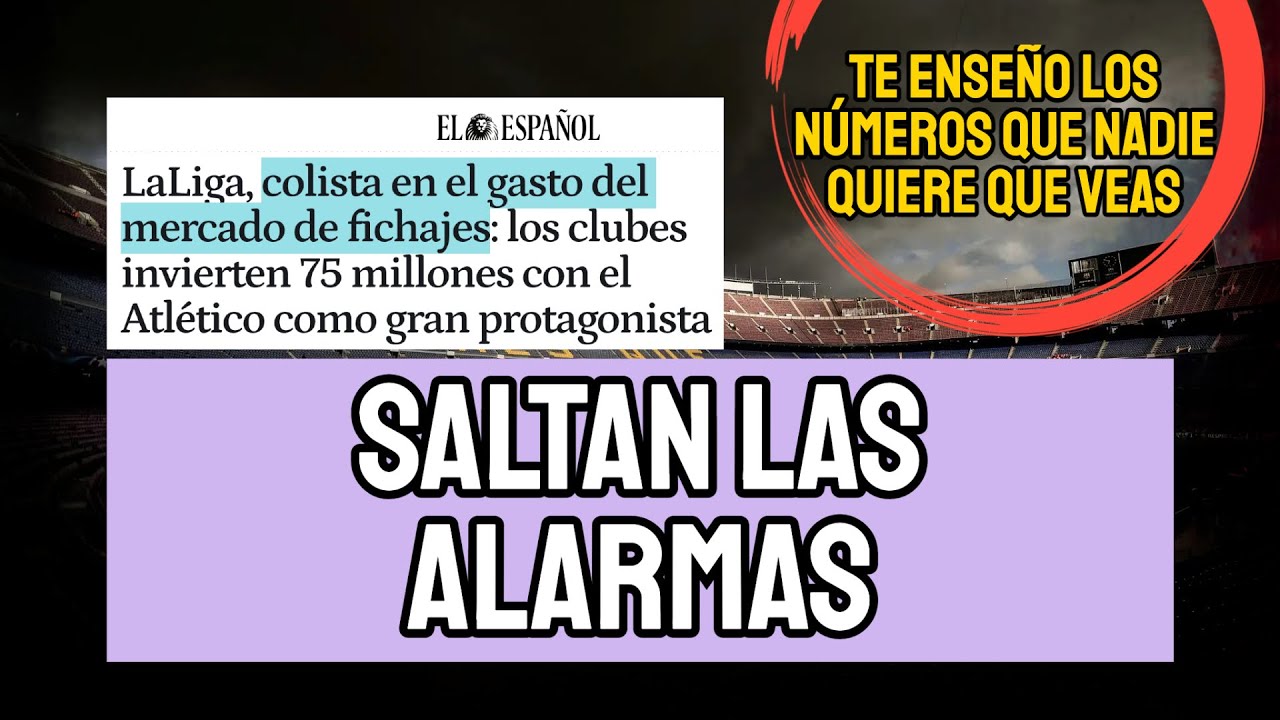 SALTAN LAS ALARMAS EN LA LIGA: ¡20 MILLONES DE EUROS GASTADOS EN ENERO ENTRE 19 CLUBES DE PRIMERA!