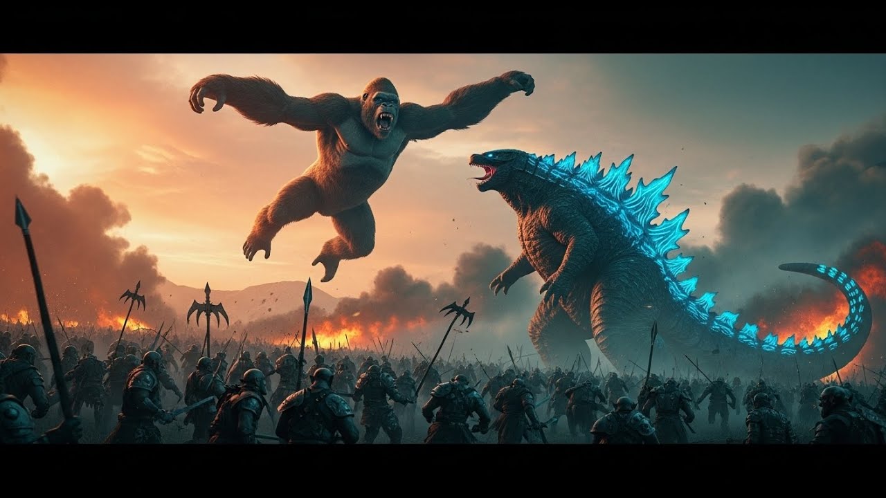 king kong and godzilla vs orcs past 17 epic monster battle