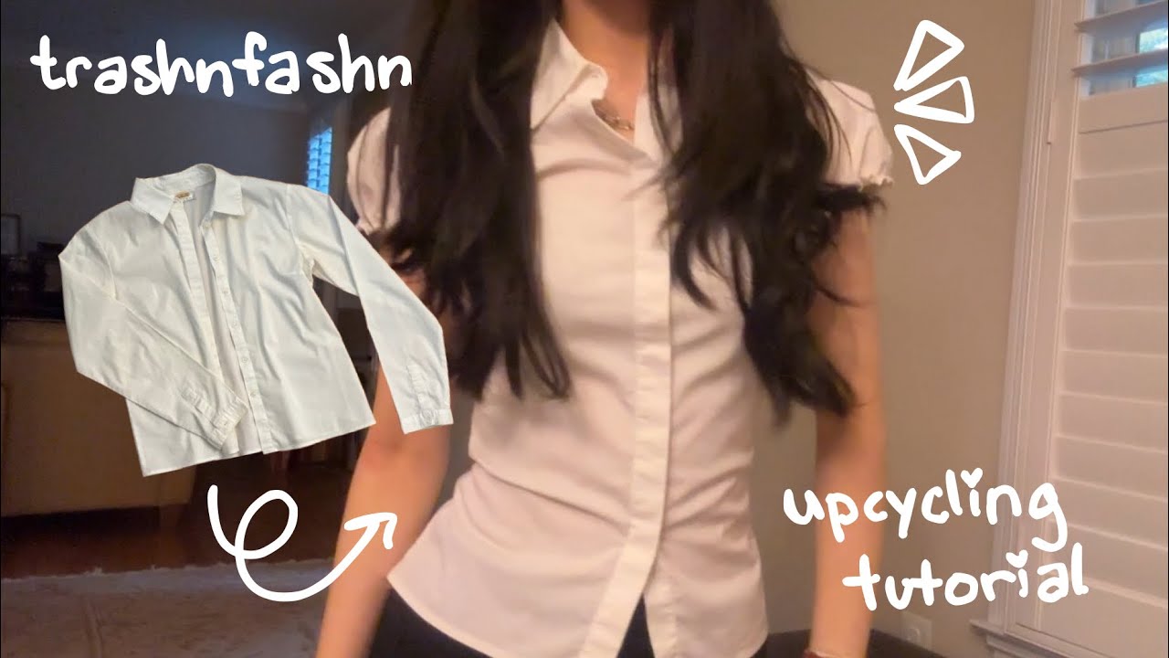 UPCYCLING TUTORIAL: Dress Shirt to Fitted Collared Blouse | trashnfashn