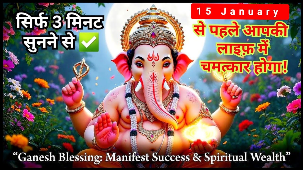 Ganesh Blessing Mantra | Manifest Success & Spiritual Wealth 🔥