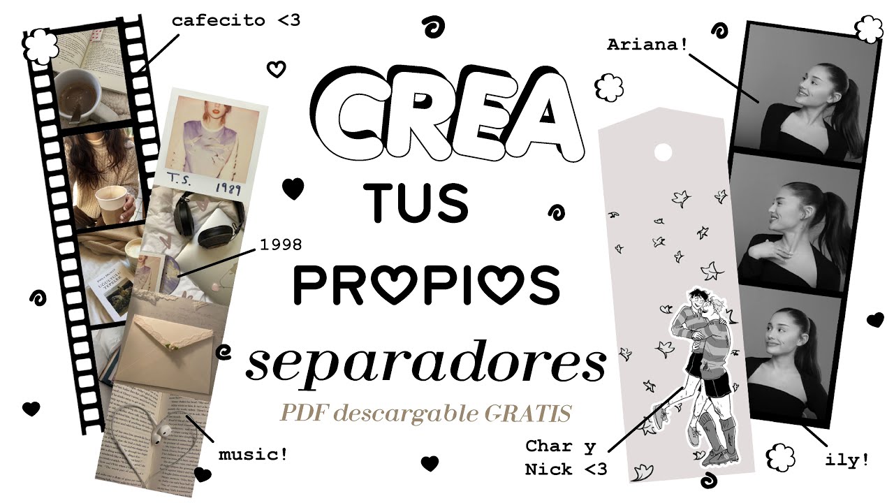 COMO hacer SEPARADORES de LIBROS AESTHETIC 📚