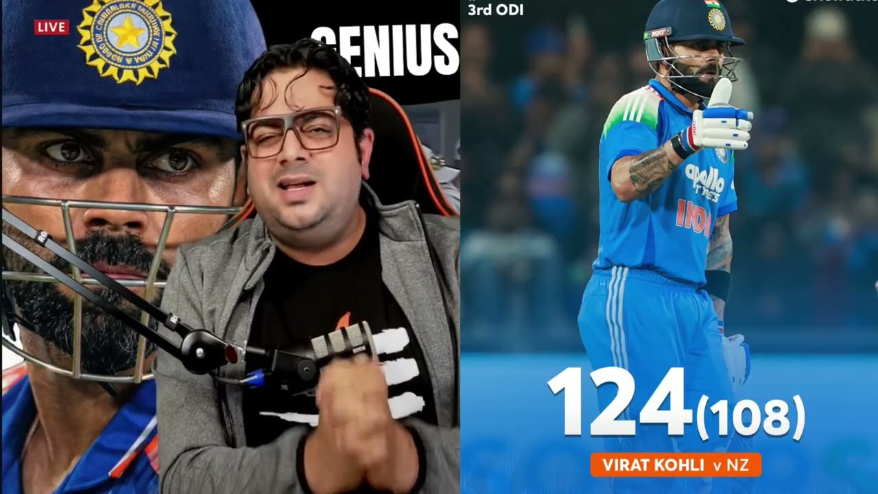 VIRAT KOHLI 108(124) RUNS INDIA 296/9 vs 337/8 NEW ZEALAND NZ WON 41 RUNS