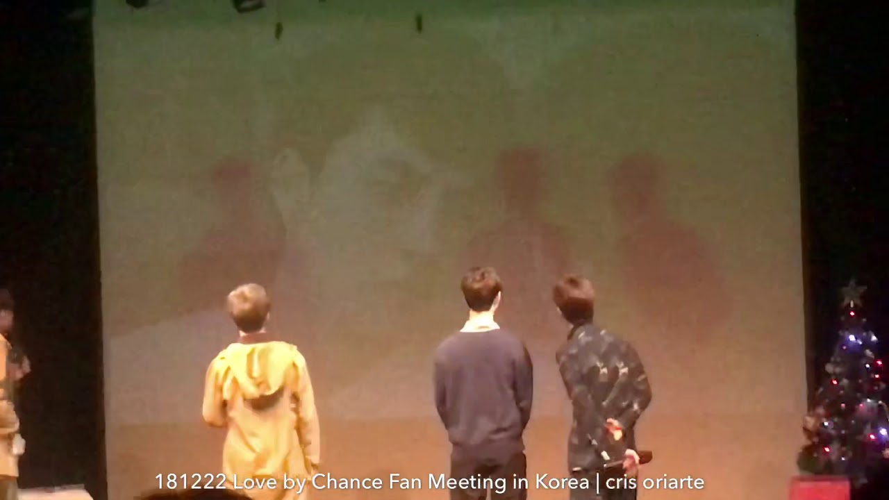 181222 Love by Chance Fan Meeting in Korea - Tincan Scene Reenactment by PerthSaint & MeanPlan