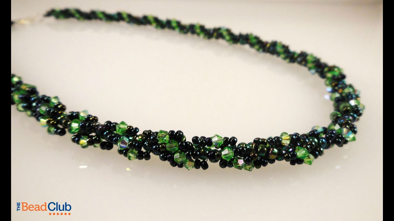 Sparkling Spiral Rope Necklace