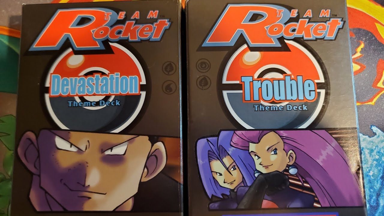 Pokemon TCG: Team Rocket Decks Unboxing(WOTC - Devastation & Trouble Theme Deck)