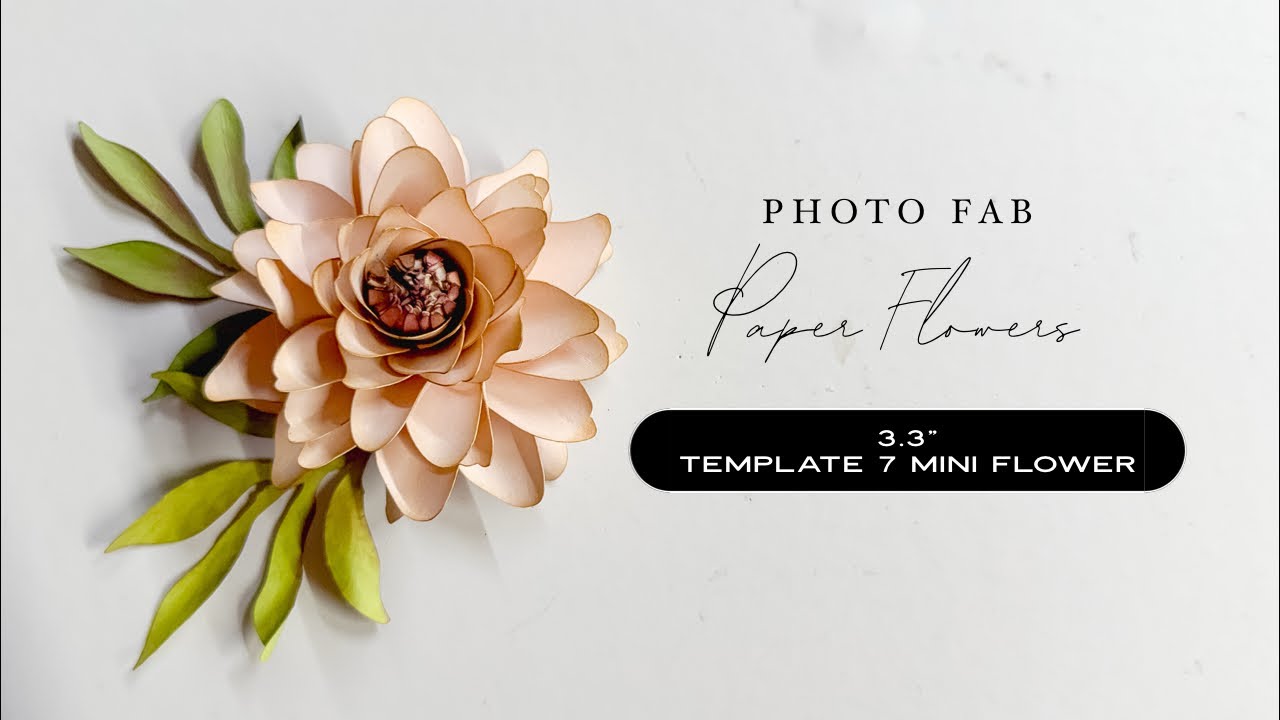 LIVE TUTORIAL | 3.3” Template 7 Mini Flower