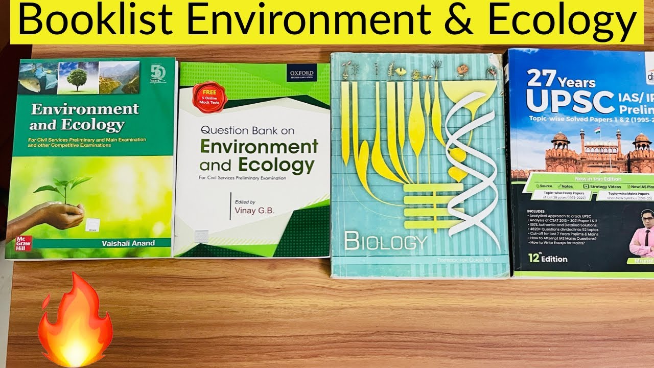 🔥 Environment & Ecology Booklist for UPSC | Must Buy Books for IAS Civil Services Exam