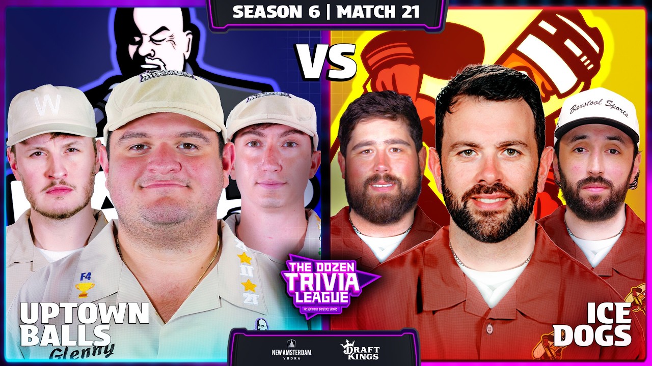 Uptown Balls vs. Ice Dawgs | Season 6, Match 21 - The Dozen Trivia League