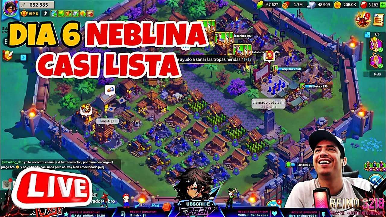 INICIAMOS DESDE CERO (DIA 6) TERMINANDO TODA LA NEBLINA - RISE OF KINGDOMS