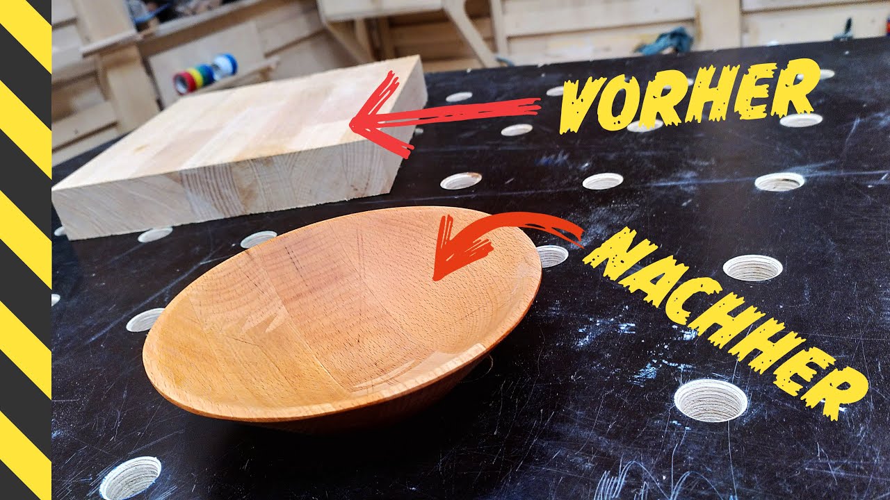 DIY · Holzschale einfach selbst bauen · Mit Kappsäge und TKS 🤩