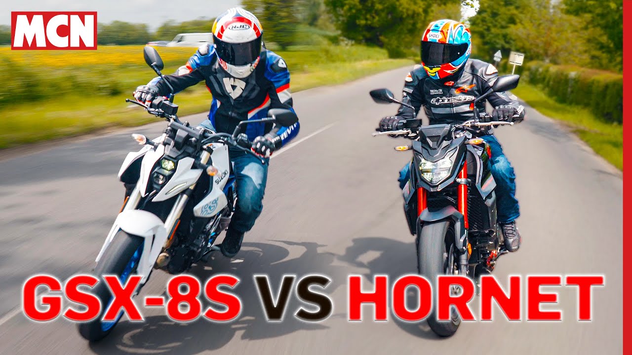 Suzuki GSX-8S против Honda CB750 Hornet | Обзор MCN