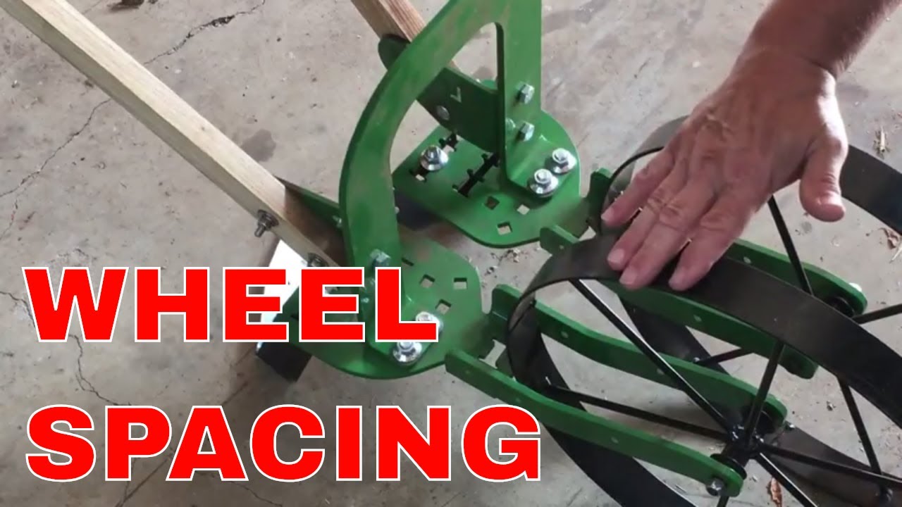 HOSS High Arch Wheel Hoe~CHANGING WHEEL SPACING